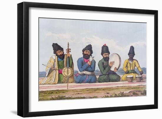 Persian Musicians from A Second Journey Through Persia 1810-16-James Justinian Morier-Framed Giclee Print