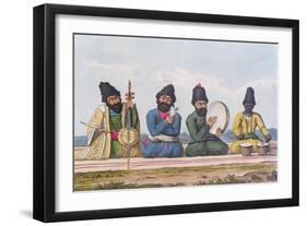 Persian Musicians from A Second Journey Through Persia 1810-16-James Justinian Morier-Framed Giclee Print