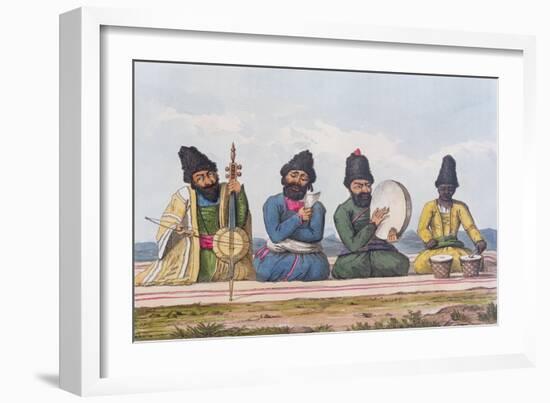 Persian Musicians from A Second Journey Through Persia 1810-16-James Justinian Morier-Framed Giclee Print