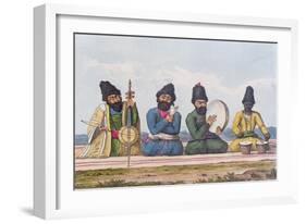 Persian Musicians from A Second Journey Through Persia 1810-16-James Justinian Morier-Framed Giclee Print