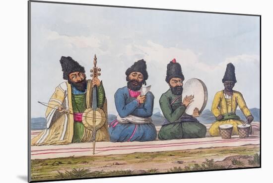Persian Musicians from A Second Journey Through Persia 1810-16-James Justinian Morier-Mounted Giclee Print