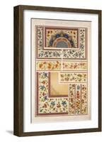 Persian No 5, Plate XLVII, from The Grammar of Ornament by Owen Jones-Owen Jones-Framed Giclee Print