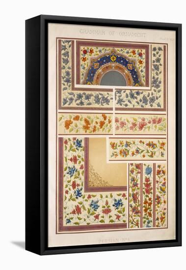 Persian No 5, Plate XLVII, from The Grammar of Ornament by Owen Jones-Owen Jones-Framed Stretched Canvas