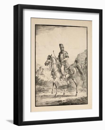 Persian on Horseback, 1820-Alexander Orlowski-Framed Giclee Print