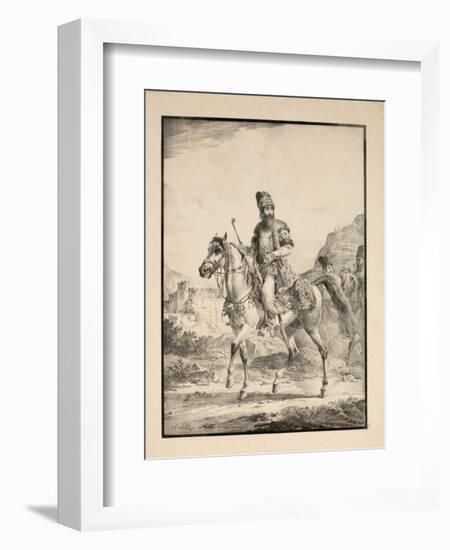 Persian on Horseback, 1820-Alexander Orlowski-Framed Giclee Print