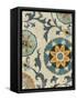 Persian Patchwork Blue Brown Tile I-Jess Aiken-Framed Stretched Canvas