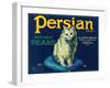 Persian Pear Crate Label - Yakima, WA-Lantern Press-Framed Art Print