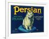 Persian Pear Crate Label - Yakima, WA-Lantern Press-Framed Art Print