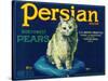 Persian Pear Crate Label - Yakima, WA-Lantern Press-Stretched Canvas