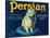 Persian Pear Crate Label - Yakima, WA-Lantern Press-Stretched Canvas