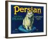 Persian Pear Crate Label - Yakima, WA-Lantern Press-Framed Art Print