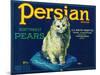 Persian Pear Crate Label - Yakima, WA-Lantern Press-Mounted Art Print
