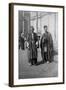 Persian Pilgrims Outside Kazimain Mosque, Iraq, 1917-1919-null-Framed Giclee Print