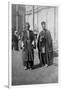 Persian Pilgrims Outside Kazimain Mosque, Iraq, 1917-1919-null-Framed Giclee Print