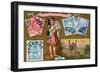 Persian Postage Stamps, 1897-null-Framed Giclee Print