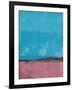 Persian Red and Blue Abstract Study-Emma Moore-Framed Art Print