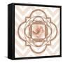 Persian Rose Gold Quatrefoil-Tina Lavoie-Framed Stretched Canvas