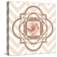 Persian Rose Gold Quatrefoil-Tina Lavoie-Stretched Canvas