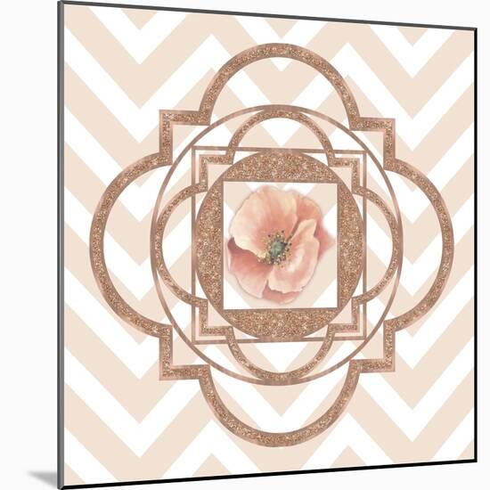 Persian Rose Gold Quatrefoil-Tina Lavoie-Mounted Giclee Print