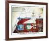 Persian Rug-Saul Steinberg-Framed Art Print