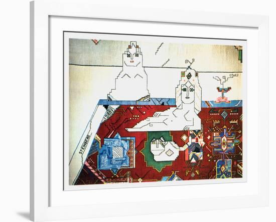 Persian Rug-Saul Steinberg-Framed Art Print