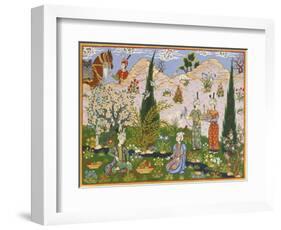 Persian Scene V-E^S^ Elmhurst-Framed Premium Giclee Print