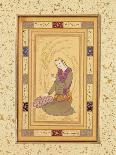 "Portrait of a Persian Lady", Folio from the Davis Album, c.1736-37-Persian School-Framed Giclee Print