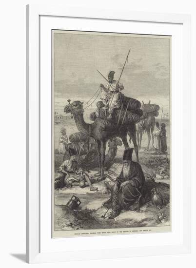 Persian Sketches, Pilgrims with their Dead Going to the Shrines of Kerbala and Meshid Ali-Arthur Hopkins-Framed Giclee Print