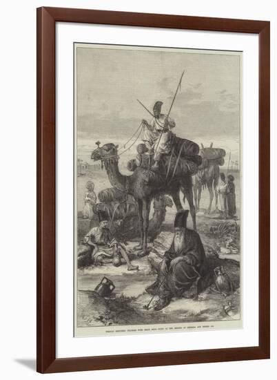 Persian Sketches, Pilgrims with their Dead Going to the Shrines of Kerbala and Meshid Ali-Arthur Hopkins-Framed Giclee Print