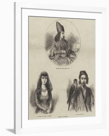 Persian Sketches-null-Framed Giclee Print