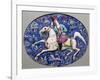 Persian tile depicting a horseman, 19th century. Artist: Unknown-Unknown-Framed Giclee Print