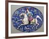 Persian tile depicting a horseman, 19th century. Artist: Unknown-Unknown-Framed Giclee Print