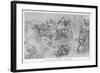 Persian War Chariots Charge Against Alexander the Great-Andre Castaigne-Framed Art Print