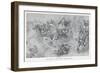 Persian War Chariots Charge Against Alexander the Great-Andre Castaigne-Framed Art Print