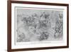 Persian War Chariots Charge Against Alexander the Great-Andre Castaigne-Framed Art Print
