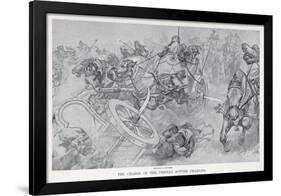 Persian War Chariots Charge Against Alexander the Great-Andre Castaigne-Framed Art Print