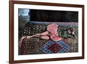 Persian Woman in a Harem, C1890-Gillot-Framed Giclee Print