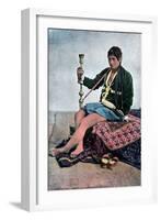 Persian Woman Smoking in Kalgan, C1890-null-Framed Giclee Print