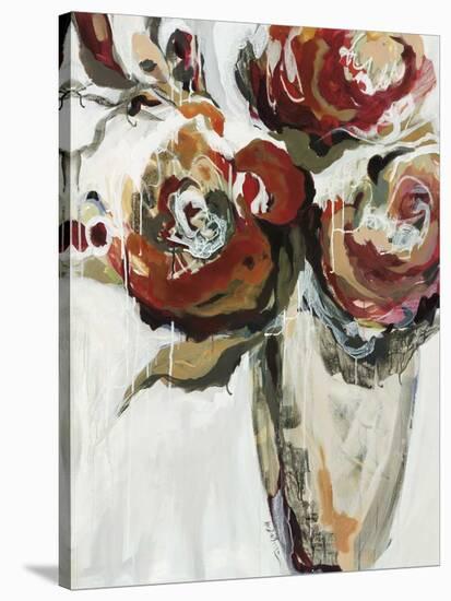 Persimmon Blooms-Angela Maritz-Stretched Canvas