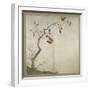 Persimmon on Tree (Ink, Colours and Gold on Paper)-Sakai Hoitsu-Framed Giclee Print