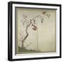 Persimmon on Tree (Ink, Colours and Gold on Paper)-Sakai Hoitsu-Framed Premium Giclee Print