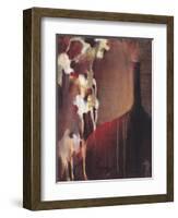 Persimmon Vase II-Terri Burris-Framed Art Print