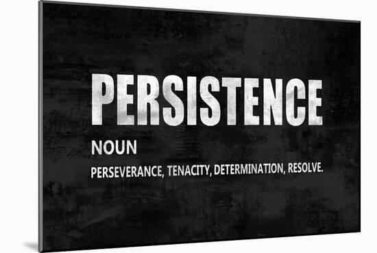 Persistence on Black-Jamie MacDowell-Mounted Art Print