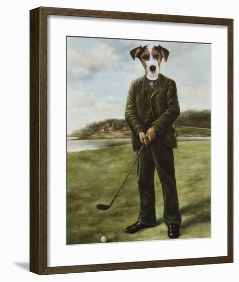 Persistent Golfer-Thierry Poncelet-Framed Premium Giclee Print