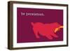 Persistent - Red Version-Dog is Good-Framed Premium Giclee Print