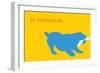 Persistent - Yellow Version-Dog is Good-Framed Premium Giclee Print