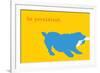 Persistent - Yellow Version-Dog is Good-Framed Art Print