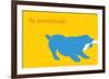 Persistent - Yellow Version-Dog is Good-Framed Art Print