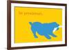 Persistent - Yellow Version-Dog is Good-Framed Art Print