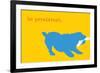 Persistent - Yellow Version-Dog is Good-Framed Art Print